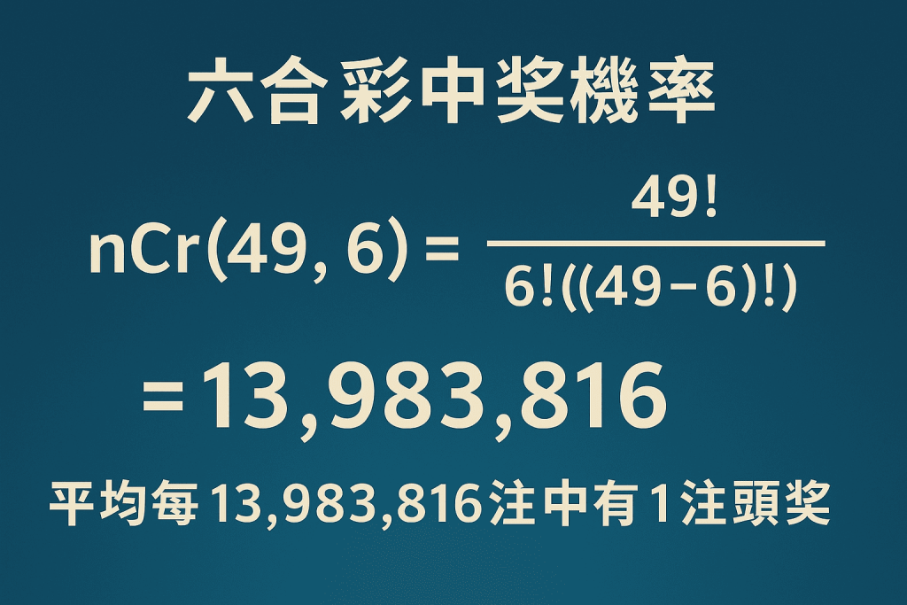 六合彩nCr中獎機率公式圖解
