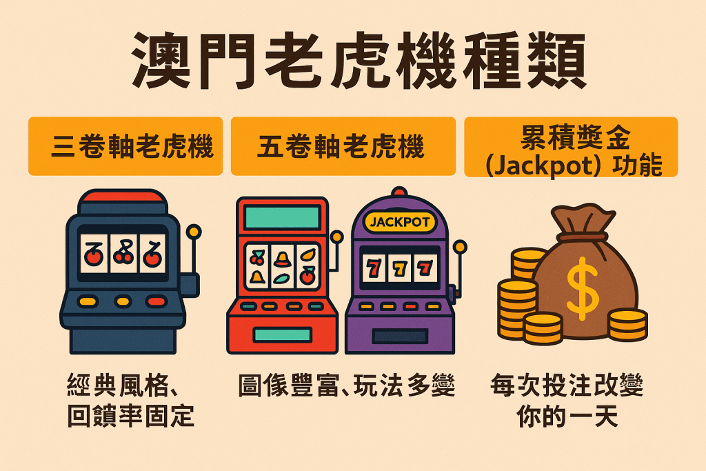 澳門老虎機種類與玩法說明圖