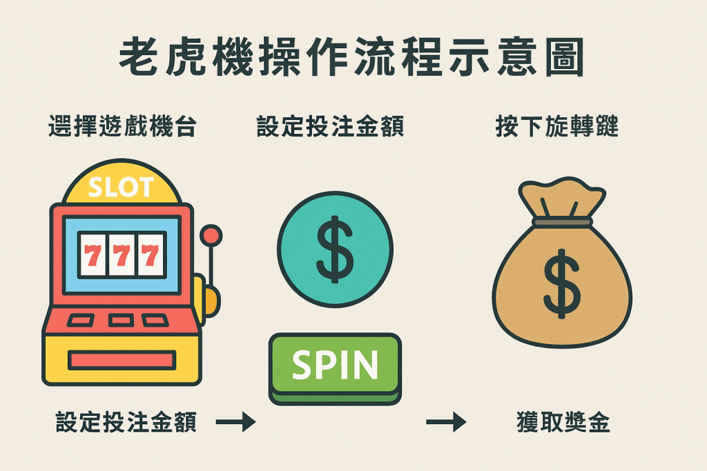 老虎機操作教學與玩法流程圖