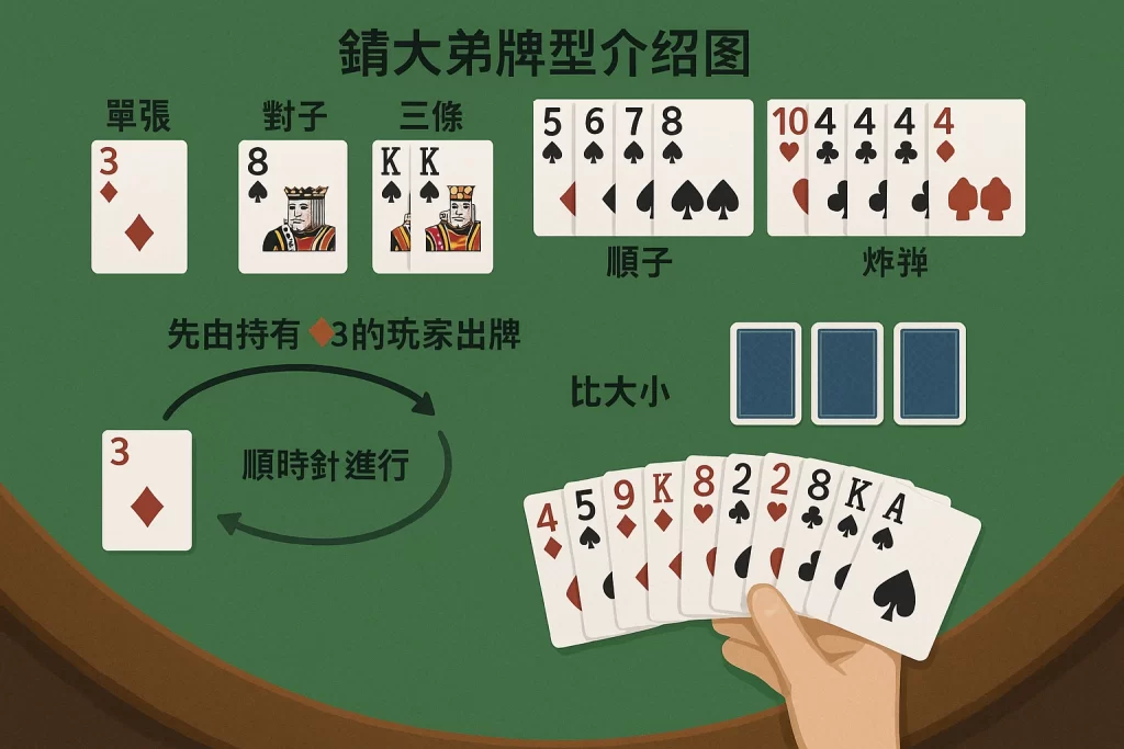 鋤大弟牌型介紹圖
